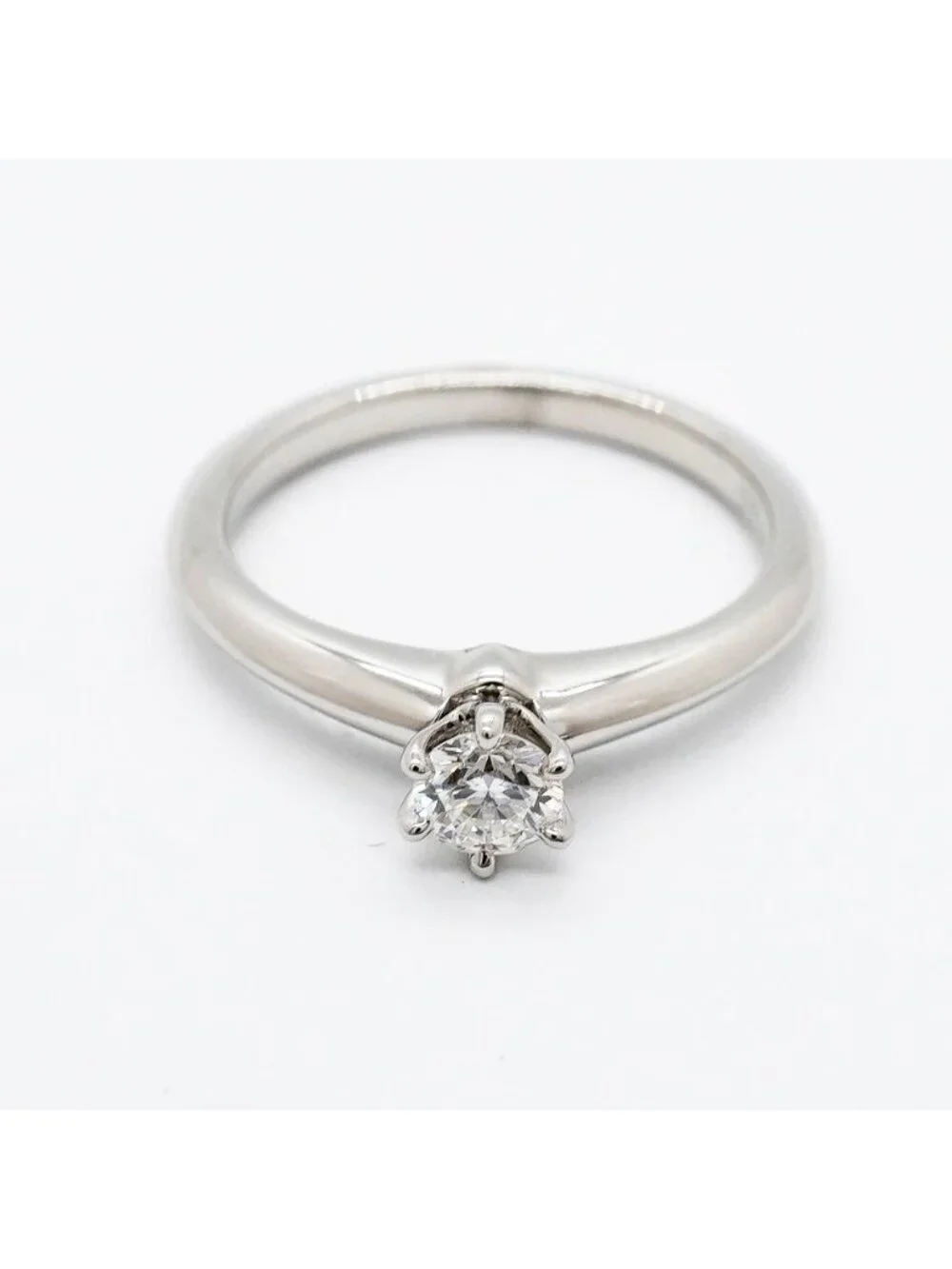 Tiffany & Co Ring Solitaire Platinum Diamond